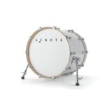 Pad grosse caisse 20 white sparkle