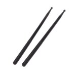 Paire de baguettes 5a baguettes en nylon pour batterie lgre professionnelle noire