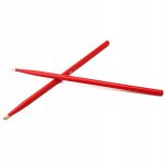 Paire de baguettes rouges 5a, en bois d'rable, excellent accessoire de percussion