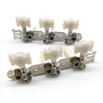 Une paire de chevilles dâ¿accord de guitare accordeurs de machine blanc tête de machine Une paire de chevilles dâ¿accord de guitare accordeurs de machine blanc tête de machine