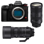 Panasonic lumix s1r ii + objectif sigma 24 - 70mm f / 2. 8 dg dn ii art + sigma 70 - 200mm f / 2. 8 dg ...