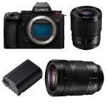 Panasonic lumix s5 mark ii + 24 - 105 + 50mm f / 1. 8 + 2eme batterie garanti 3 ans