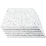 Panneau d'absorption acoustique, 12 pouces x 12 pouces x 0. 4 pouces, rembourrage insonorisant pour isolation ...