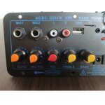Panneau d'amplification bluetooth d20 60 ? 200w, caisson de basses pour la maison, l'audio, la voiture, ...