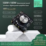 Panneau d'amplification num�rique 100wx2 xy - ap100l canaux, contr�le par application num�rique, module ...
