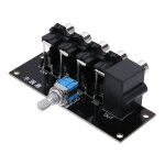 Panneau de slection d'entre de commutateur de signal audio, rca 4 voies, citations de signal de source ...