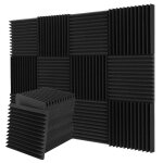 Panneaux en mousse acoustique, pack de 12 cales de 2x12x12 pouces pour insonorisation ignifuge pour studios, ... Panneaux en mousse acoustique, pack de 12 cales de 2x12x12 pouces pour insonorisation ignifuge pour studios, ...
