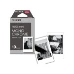 Film papier photo instantan fujifilm instax mini mono chrome noir et blanc - pack de 10