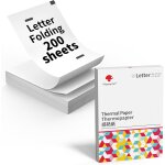 Papier d'impression thermique, papier pliable polyvalent compatible avec l'imprimante portable m832 / ...