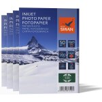 Papier photo brillant, 10x15cm, revtement brillant double face, schage rapide, rsistant a l'eau et ...