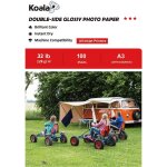 Papier photo double face brillant pour imprimante a jet d'encre, a3, 120 g / m, 100 feuilles. convient ...