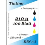 Papier photo format a3 / 210 g / m brillant / sche immdiatement, impermable, trs grande brillance, ...