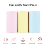 Papier thermique 57x30mm, 3 rouleaux de papier autocollant de couleur blanche pour mini imprimante photo ... Papier thermique 57x30mm, 3 rouleaux de papier autocollant de couleur blanche pour mini imprimante photo ...