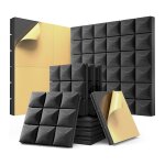 Paquet de 12 panneaux en mousse insonorisés avec panneaux acoustiques autocollants, 12 x 12 x 2 pouces, ... Paquet de 12 panneaux en mousse insonorisés avec panneaux acoustiques autocollants, 12 x 12 x 2 pouces, ...
