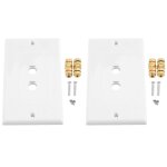 Paquet de 2 plaques murales de fil de haut - parleur 1. 0 (plaque murale de prise banane) pour haut - ...
