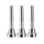 Paquet de 3 embouchure de trompette, 7c 5c 3c embouchure plaque argent pour dbutants, joueurs professionnels ...