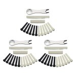 Paquet de 36 goupilles de chevalet de guitare acoustique avec extracteur de goupille de pont, sillet ... Paquet de 36 goupilles de chevalet de guitare acoustique avec extracteur de goupille de pont, sillet ...