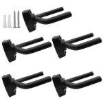 Paquet de 5 noir cintre de guitare crochet support mural affichage avec vis sadapte la plupart des guitares ...