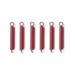 Paquet de 6 en soundless tremolo springs, ressort de chevalet de guitare electrique, convient aux guitares ...