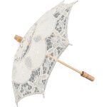 Parapluie de marie en dentelle pour mariage vintage - en coton - pour fte de mariage, danse, photographie, ...