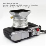 Pare - d'objectif 52 mm, abat - jour carré argenté rétro, pour accessoires d'appareil photo a objectif ... Pare - d'objectif 52 mm, abat - jour carré argenté rétro, pour accessoires d'appareil photo a objectif ...