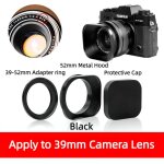 Pare - soleil carr pour appareil photo, couvercle de protection 37 / 39 / 40. 5 / 43 / 46 / 49 / 52mm ...