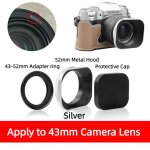 Pare - soleil carré pour appareil photo, couvercle de protection 37 / 39 / 40. 5 / 43 / 46 / 49 / 52mm ... Pare - soleil carré pour appareil photo, couvercle de protection 37 / 39 / 40. 5 / 43 / 46 / 49 / 52mm ...