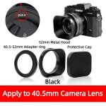 Pare - soleil carr pour appareil photo, couvercle de protection 37 / 39 / 40. 5 / 43 / 46 / 49 / 52mm ...