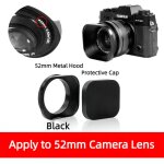 Pare - soleil carr pour appareil photo, couvercle de protection 37 / 39 / 40. 5 / 43 / 46 / 49 / 52mm ...