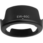 Pare - soleil ew - 60c pour canon ef - s 18 - 55 mm f / 3. 5 - 5. 6 / is / is ii(pas pour stm), objectif, ...