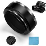 Pare - soleil standard a vis 62 mm en mtal avec bouchon d'objectif central pour appareil photo canon ...