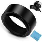Pare - soleil standard  visser en mtal 58 mm avec capuchon d'objectif central pour appareil photo canon, ...