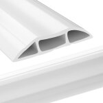 Passe câble sol 2m, blanc couvre - câble de sol, protecteur de câbles de plancher de 2 mètres avec 3 ... Passe câble sol 2m, blanc couvre - câble de sol, protecteur de câbles de plancher de 2 mètres avec 3 ...