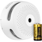 Patb - mini - dtecteur de fume en rseau sans fil, dtecteur d'incendie avec batterie remplaable, ...