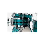Pearl - caisse claire masters maple pure 14 x 6, 5  aqua turquoise stripe