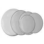 Peau de batterie a cadre en aluminium avec contrle du son, maille double couche, convient a 15, 230, ...