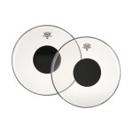 Peau de tom 08'' - remo cs controlled sound transparente rond noir - cs - 0308 - 10