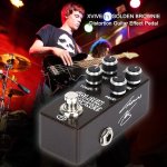 Pédale d'effet de guitare portable, distorsion d'overdrive en métal, adaptateur cc 9v ac, pédale multi ... Pédale d'effet de guitare portable, distorsion d'overdrive en métal, adaptateur cc 9v ac, pédale multi ...
