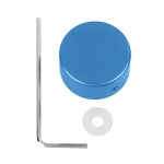 P�dale footswitch topper aluminium guitare electrique spike protection effet p�dale pied nail cap bleu ...