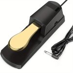 Pédale de piano electrique, accessoire universel en métal, synthétiseur numérique, 1 pièce - type gold ... Pédale de piano electrique, accessoire universel en métal, synthétiseur numérique, 1 pièce - type gold ...