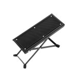 Pdale repose - pieds pour guitare, coussinet en caoutchouc antidrapant en mtal, pliable et rglable, ...