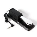 Pédale de sustain universelle avec action piano argent 1 pièce accessoire parfait pour claviers midi ... Pédale de sustain universelle avec action piano argent 1 pièce accessoire parfait pour claviers midi ...