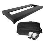 Pédalier de guitare pédalier en alliage d'aluminium avec sac, petite taille Pédalier de guitare pédalier en alliage d'aluminium avec sac, petite taille