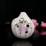 Peint a la main en forme de coude 6 trous alto c key six trous ocarina en c�ramique for enfants d�butant ...