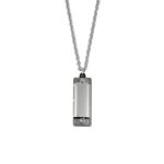 Pendentif a sifflet a quatre trous portable petit collier harmonica orgue a bouche en mtal