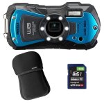 Pentax compact étanche wg - 90 bleu garanti 2 ans + etui + sd 8 go Pentax compact étanche wg - 90 bleu garanti 2 ans + etui + sd 8 go