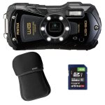 Pentax compact étanche wg - 90 noir garanti 2 ans + etui + sd 8 go Pentax compact étanche wg - 90 noir garanti 2 ans + etui + sd 8 go