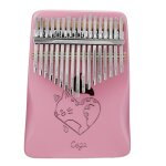 Percussion de doigt de piano de pouce de kalimbas d'acajou de placage plein de 17 cls avec le marteau ...