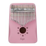 Percussion de doigt de piano de pouce de kalimbas d'acajou de placage plein de 17 cls avec le marteau ...