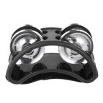 Persch - tambourin a pied avec cloche jingle, instruments de musique pour jesch - type black